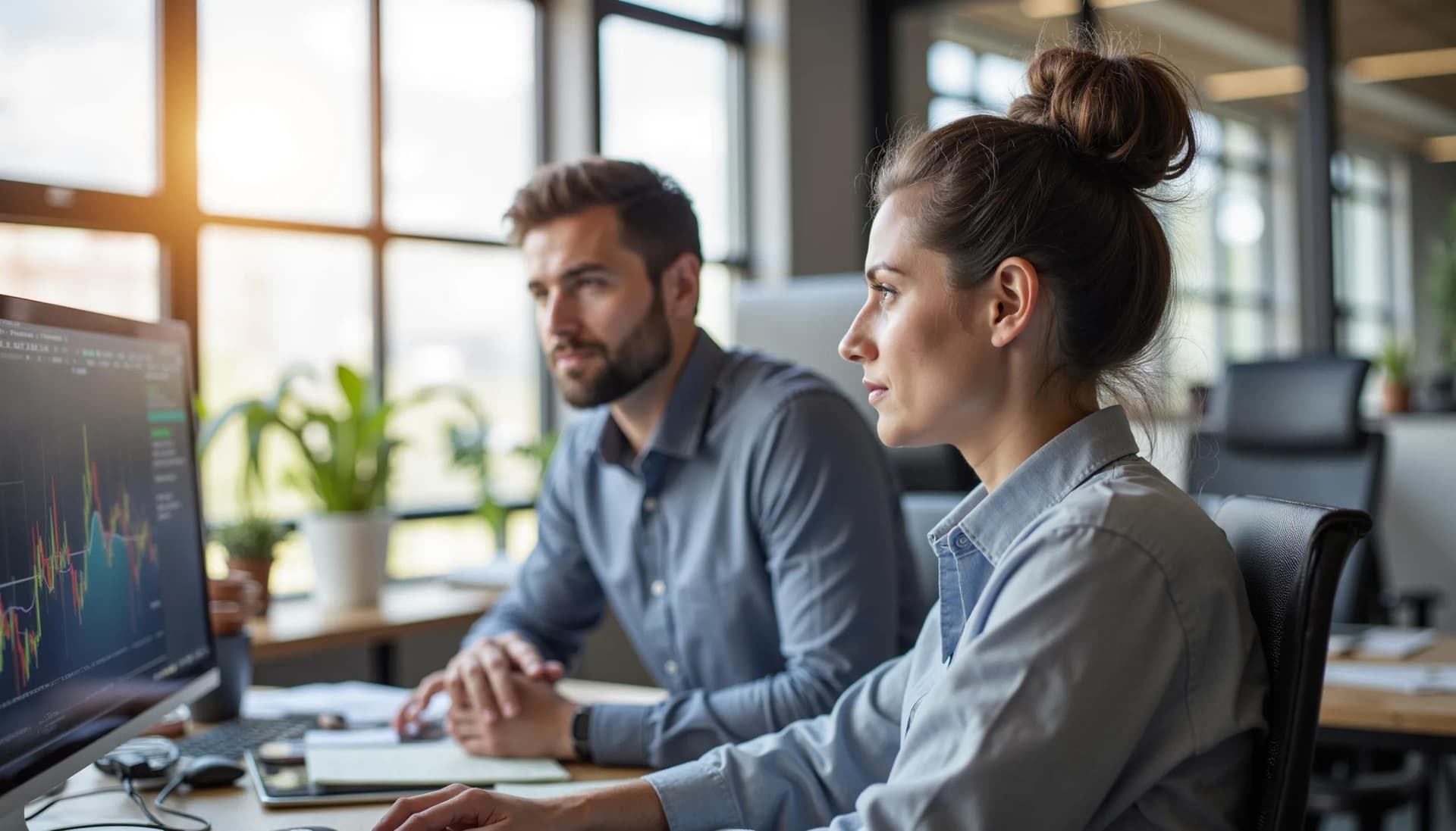 Data analysts going over a healthcare facility data of incidents to help analyze strategies and solutions for prevention